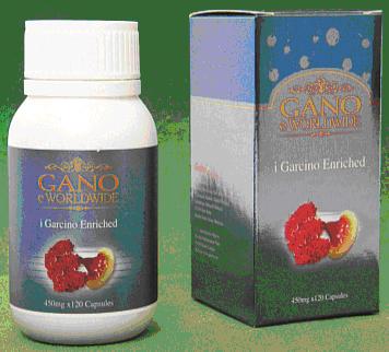 Gano eWorldwide i Garcino Enriched комбинация натуральных тропических фруктов и Ganoderma Lucidum